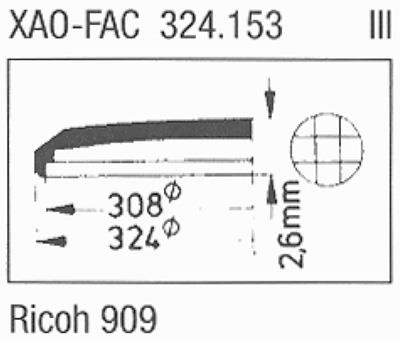Glass, Ricoh 909 (Sternkreuz XAO-FAC 324.153)