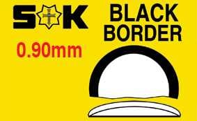 Domed, Black Border (Sternkreuz)
