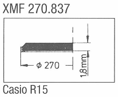 Glass, Casio R15 (Sternkreuz XMF270.837) Ø27.00mm