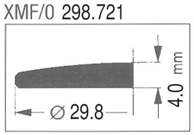 Ø29.8 x 4.4 x 2.75mm XMF/O 298.721