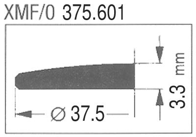 Ø37.5 x 3.3 x 1.5mm XMF/O 375.601