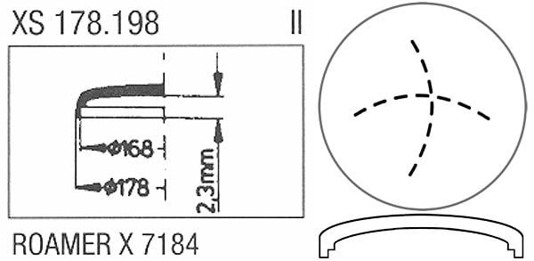 Ø17.80mm (Ø16.80mm x H2.30mm) Roamer X7184
