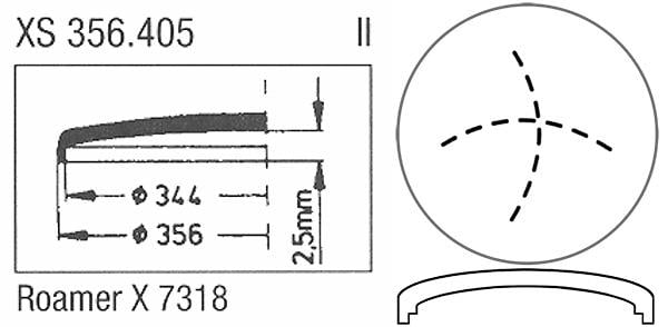 Ø35.60mm (Ø34.40mm x H2.50mm) Roamer X7318