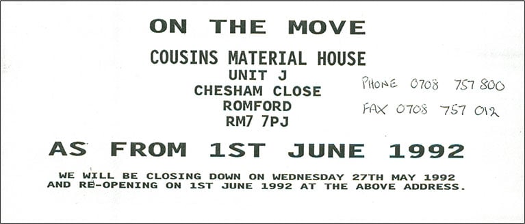 Cousins Change of Address Flyer