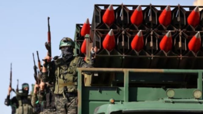 Horor, 11 Ribu Roket Pasukan Hamas Palestina Gempur Israel di Manadopedia
