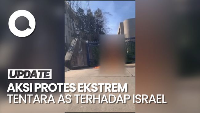 Tentara AS Bakar Diri di Depan Kedubes Israel, Teriak Bebaskan Palestina – Bolamadura