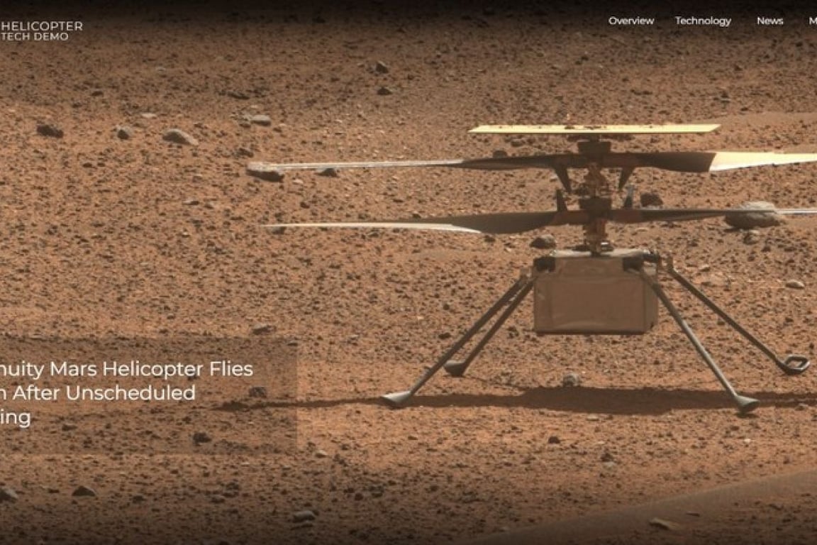 Helikopter Mars NASA Siap Melakukan Penerbangan ke-60 di Mars