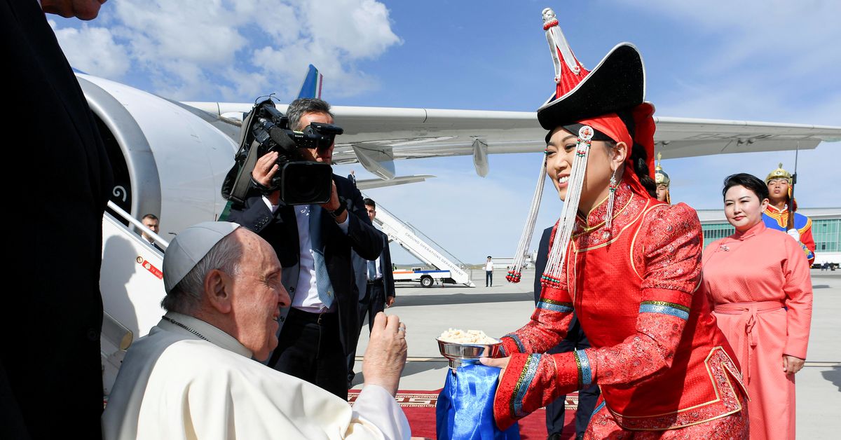 Pope Francis makes a low-key visit to Catholics in Buddhist Mongolia