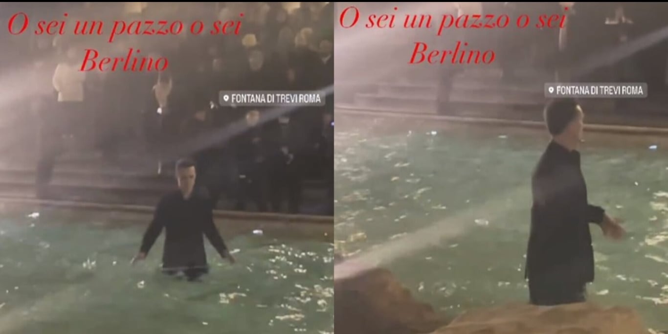 Clamoroso, lattore di Berlino si tuffa nella Fontana di Trevi – SDI Online