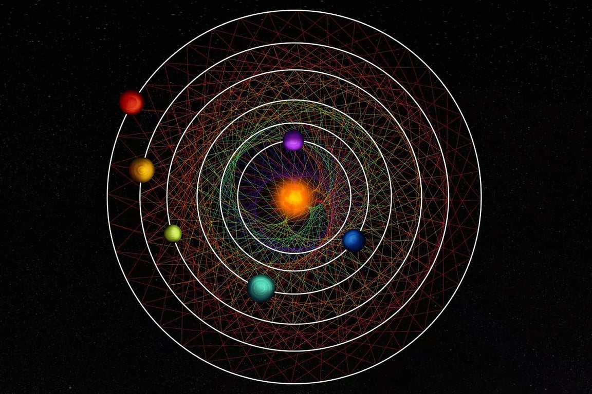 Una danza sincronizada de seis planetas alrededor de la misma estrella