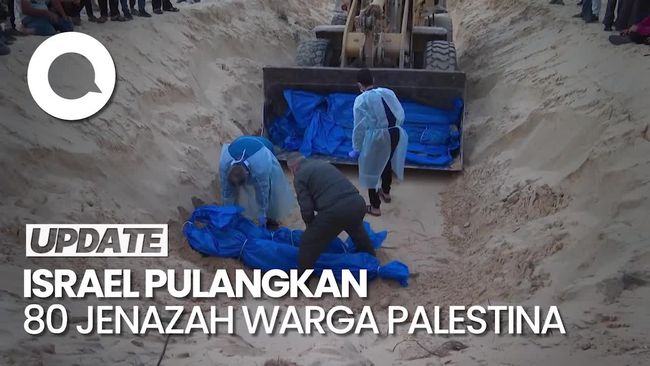 Penampakan Kuburan Massal 80 Jenazah Warga Palestina yang Dipulangkan Israel – SAMOSIR News