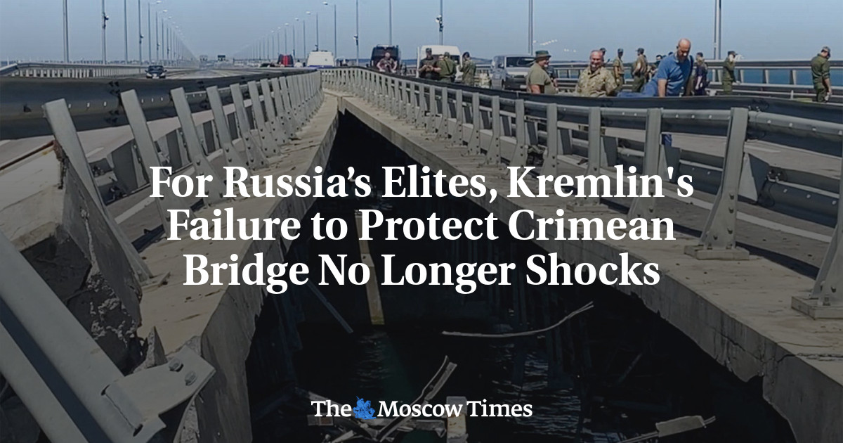 The Moscow Times: Kremlins Failure to Protect Crimean Bridge No Longer Shocks