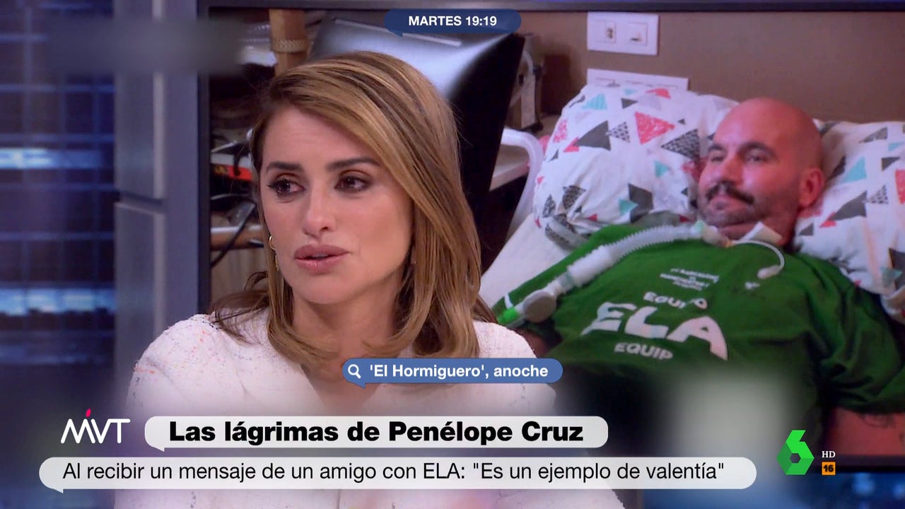Photo of Las lágrimas de Penélope Cruz en El Hormiguero al recibir el mensaje de un amigo con ELA: Es u – Oncenoticias