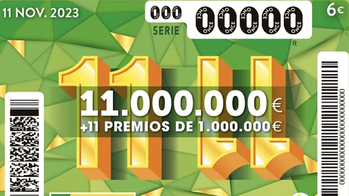 Sorteo del 11 del 11 de la ONCE de 2023: premios, precio del cupón y horarios para ganar 11 millones de euros – TrasELBalo