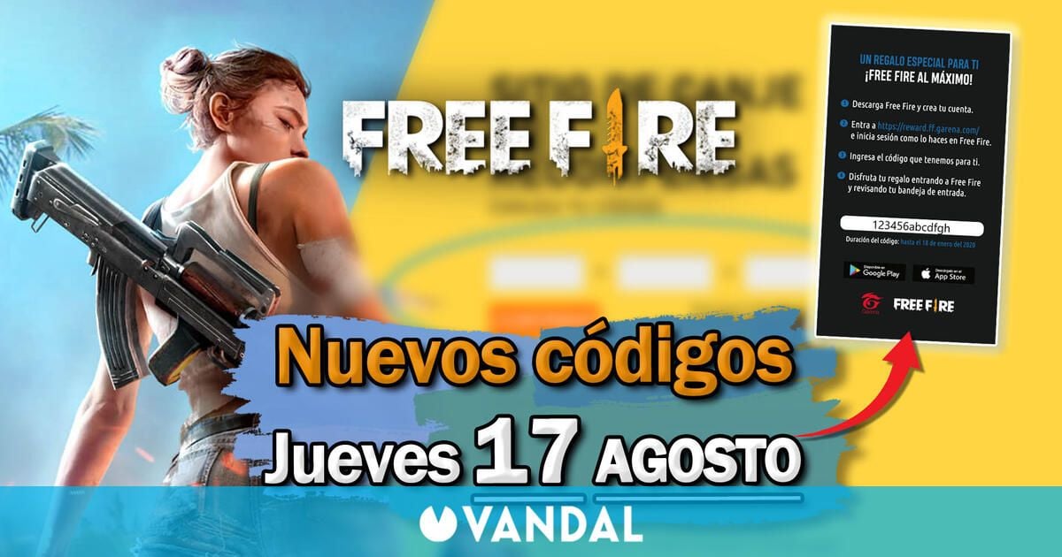 FREE FIRE | Códigos de hoy jueves 17 de agosto de 2023 – Recompensas gratis