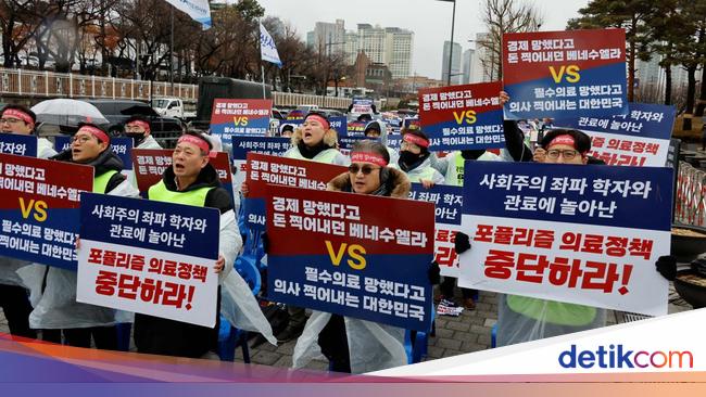 Berita SAMOSIR: Potret Dokter di Korea Selatan Ramai-ramai Mogok Kerja, Aktivitas di RS Terganggu