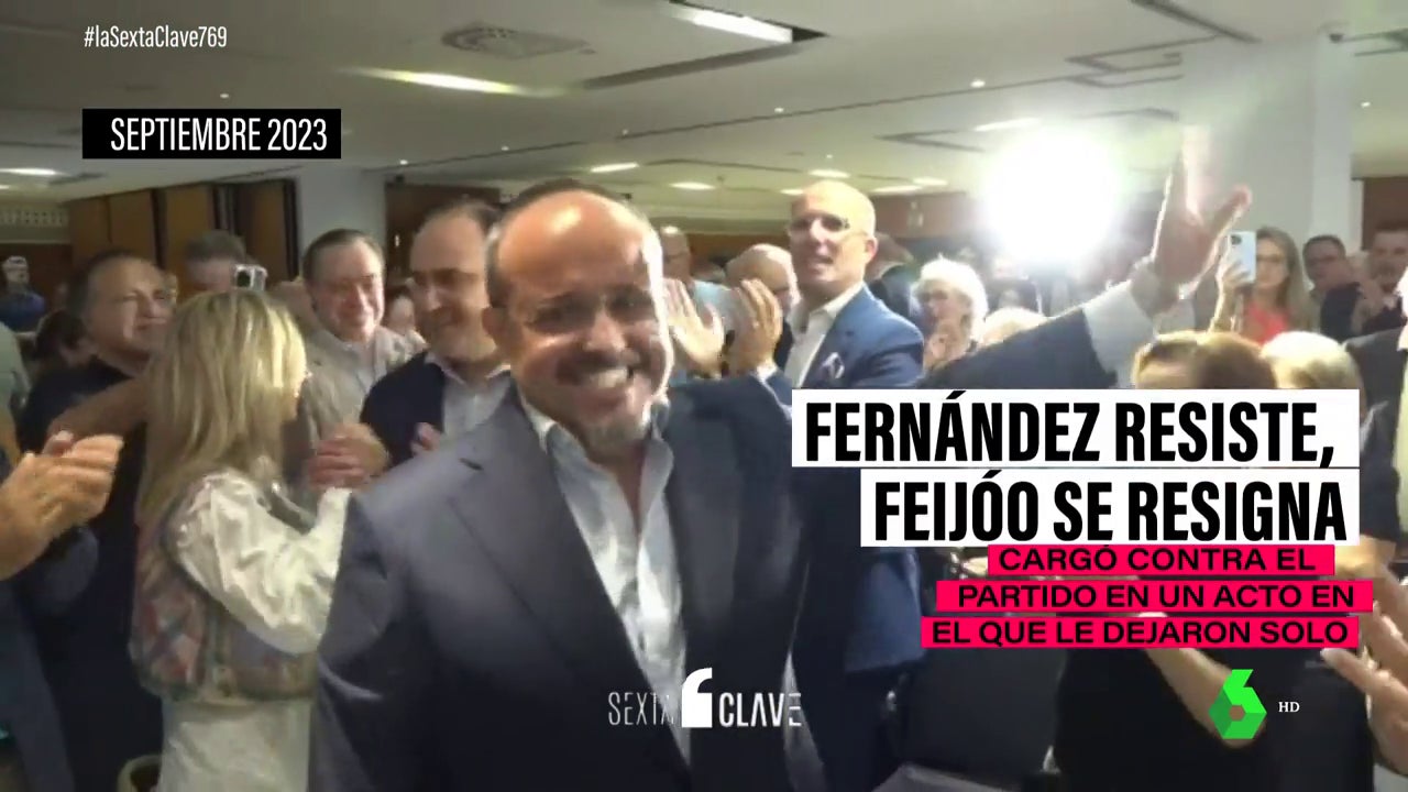 Title in Spanish: 
El ni contigo ni sin ti entre Feijóo y Alejandro Fernández, el inesperado candidato del PP en Cataluña