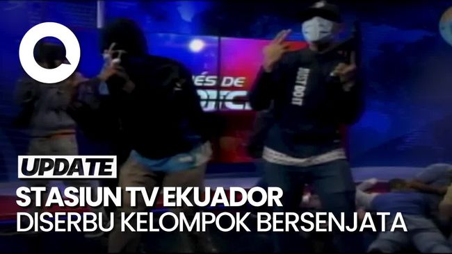 Mencekam! Detik-detik Stasiun TV di Ekuador Diserbu Kelompok Bersenjata