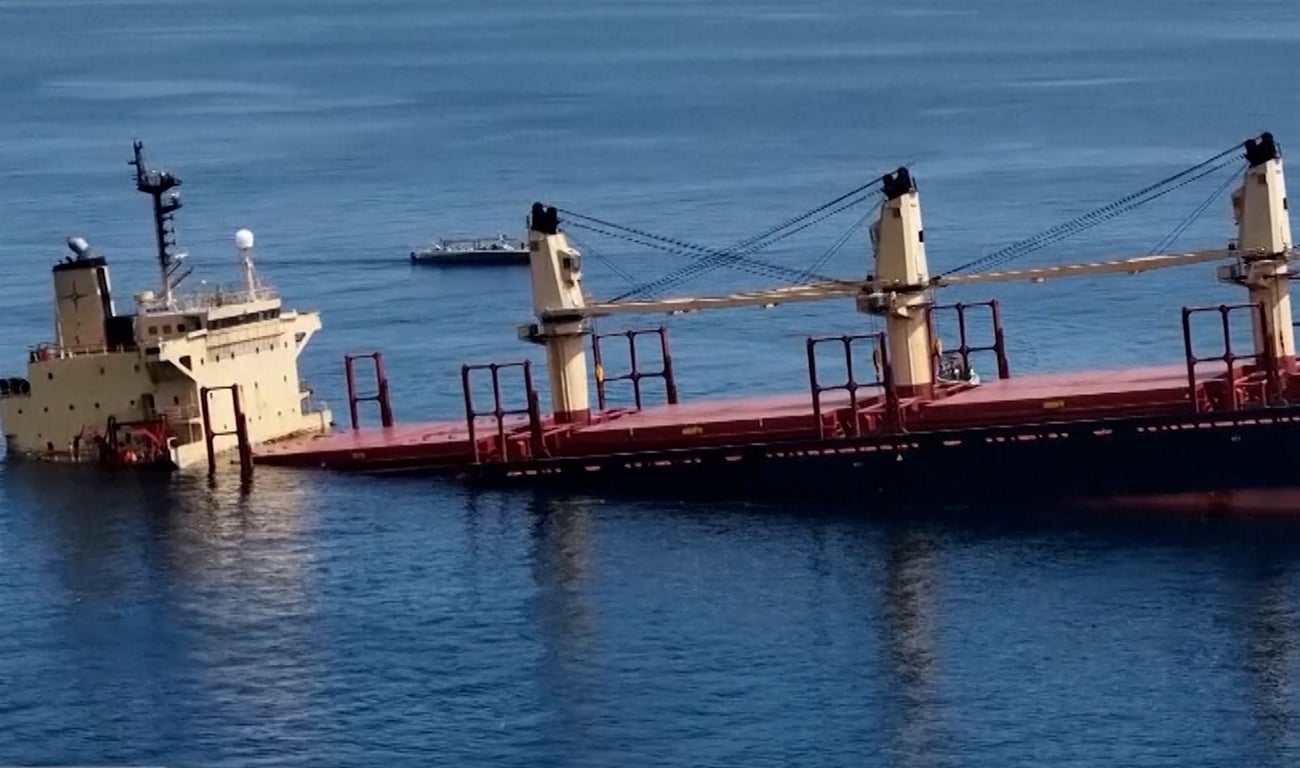 Houthi-hit Cargo Ship Rubymar Sinks, Yemeni Government Reports