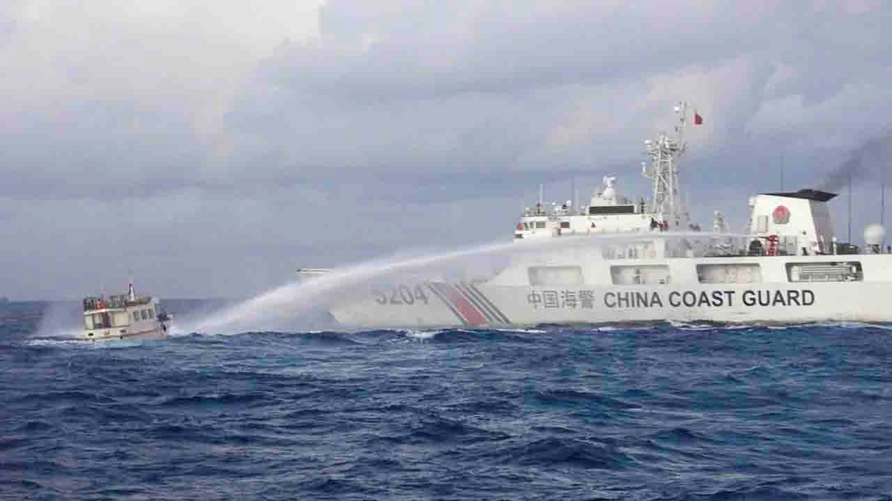 Philippines Accuses China of Blasting Navy Supply Boat with Water Cannon