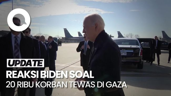 Jumlah Korban Tewas di Gaza Mencapai 20 Ribu Orang, Joe Biden: Ini Tragis