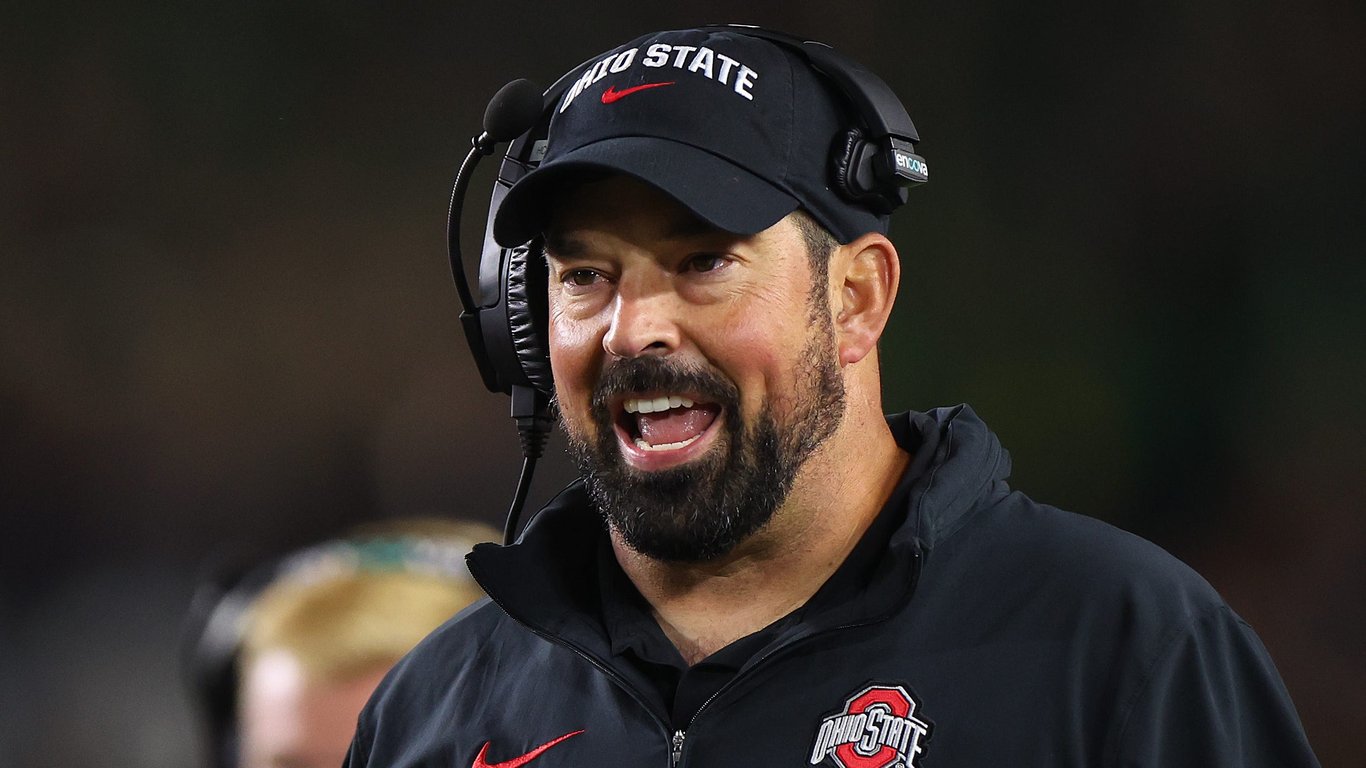 Ryan Day Voices Passionate Address after Victorious Match against Notre Dame