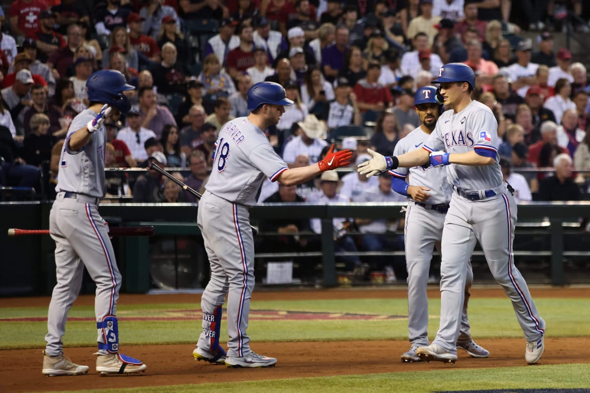 Rangers Bats Dominate Diamondbacks in Game 4 Victory as Texas