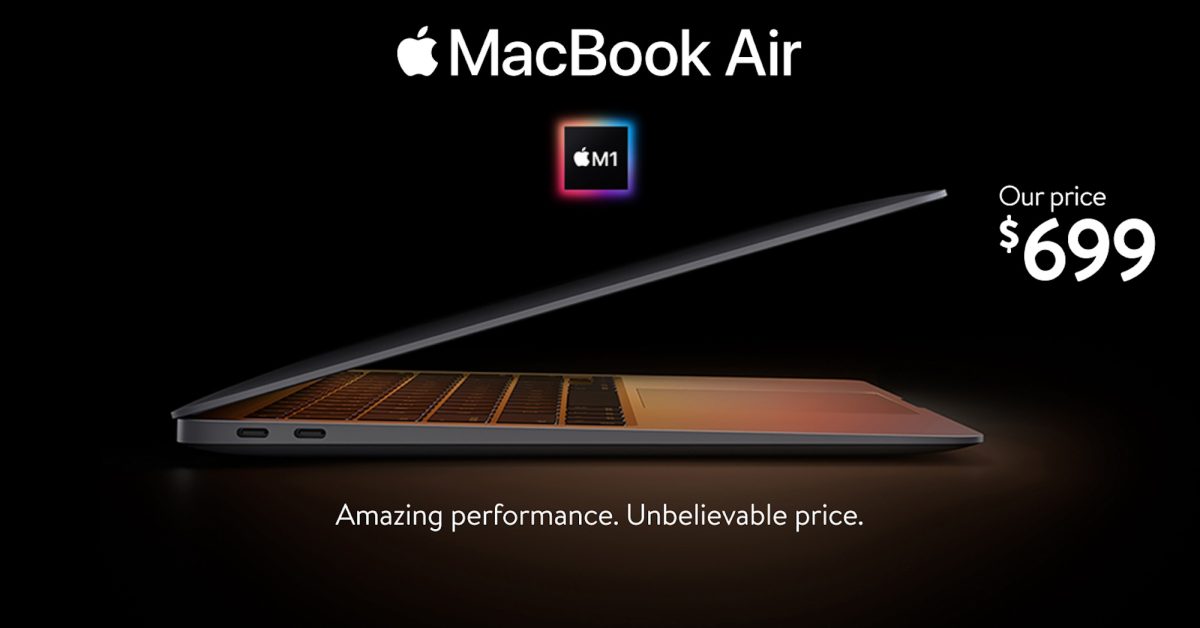 Photo of Walmart Now Selling the M1 MacBook Air for $699 [Updated]