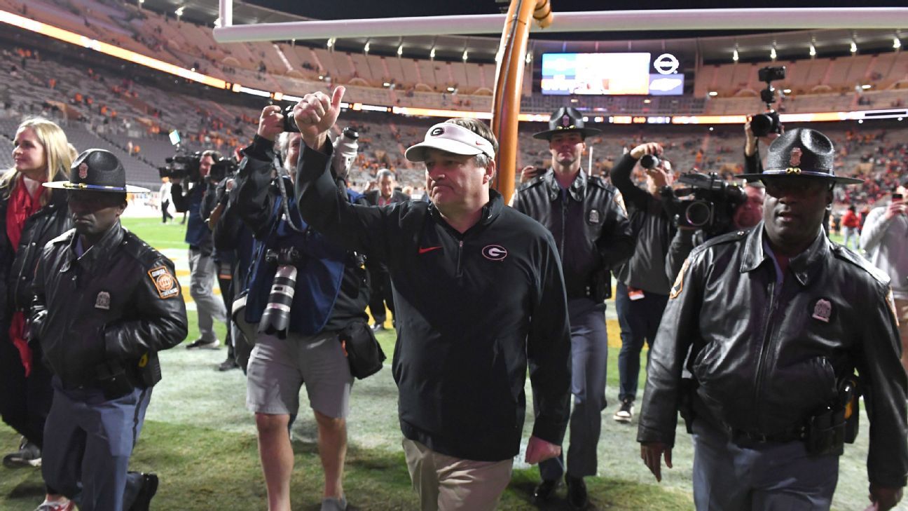 Georgia Ties SEC Win Streak Record by Beating Tennessee