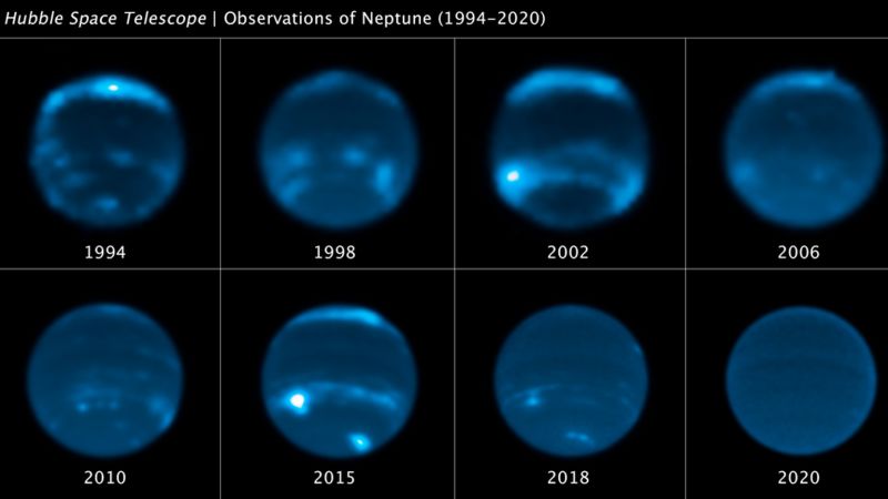 Solar Cycle Linked to Neptunes Disappearing Clouds