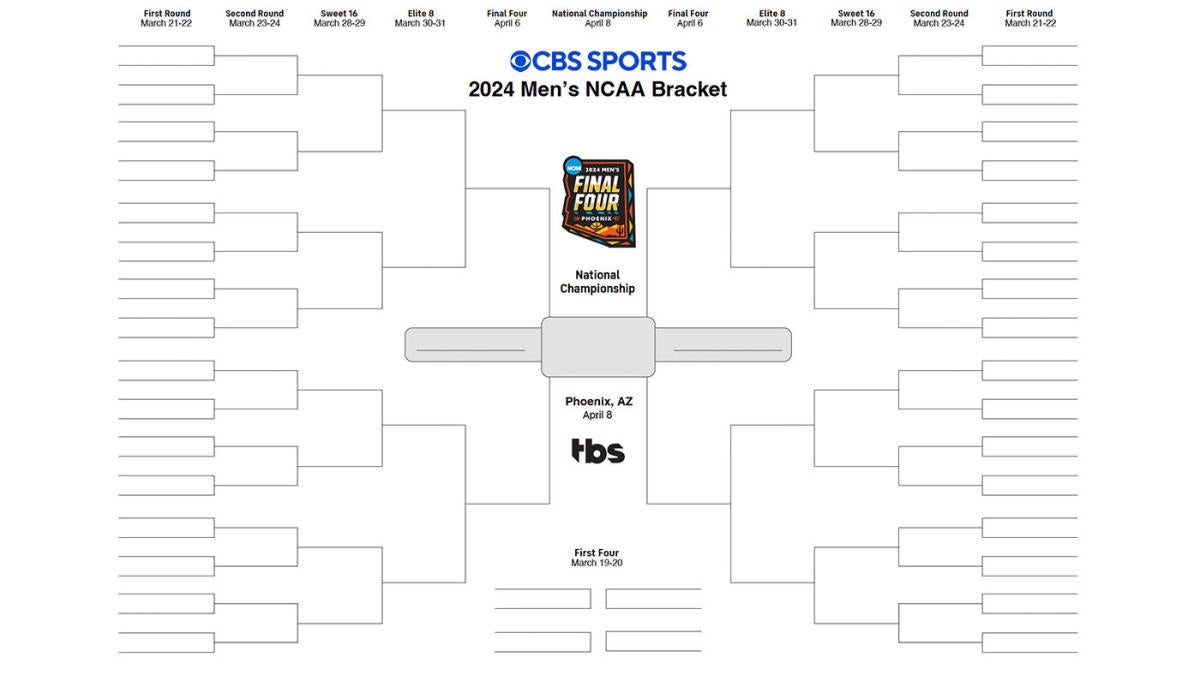 2024 NCAA Bracket Printable March Madness Bracket, Tournament Seeds