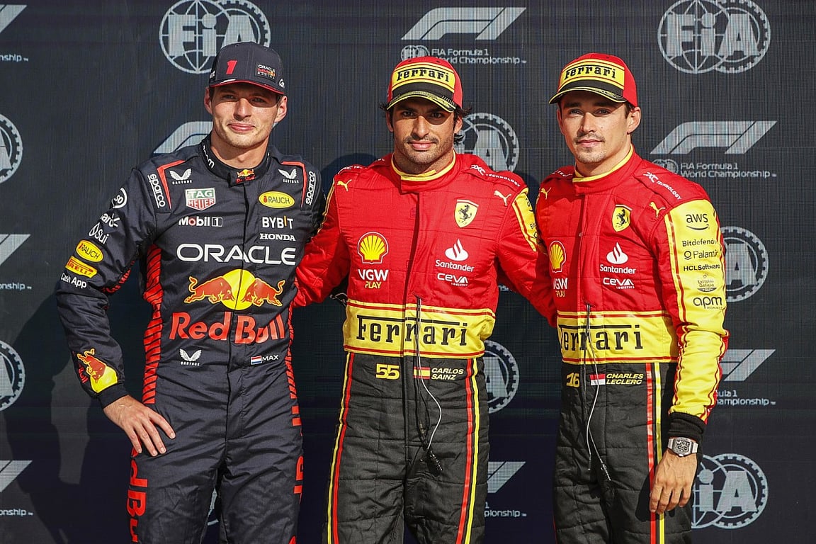 Sainz claims astonishing pole position over Verstappen in F1 Italian GP at Monza