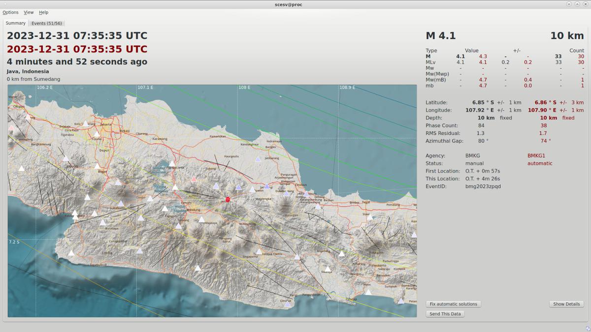 Gempa M 4,1 Guncang Sumedang, Getaran Terasa di Cileunyi dan Cicalengka – Bolamadura.com