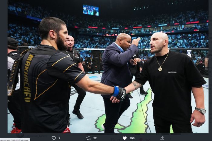 Berita SAMOSIR: Reaksi Islam Makhachev Setelah Alexander Volkanovski Meng-KO Ilia Topuria di UFC 298