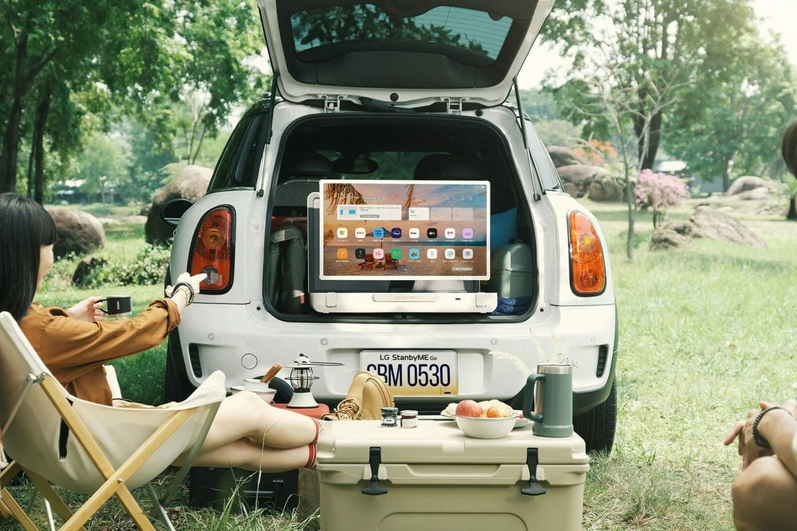 Hamelin Prog presenta LG StandbyMe Go, il televisore portatile a valigia