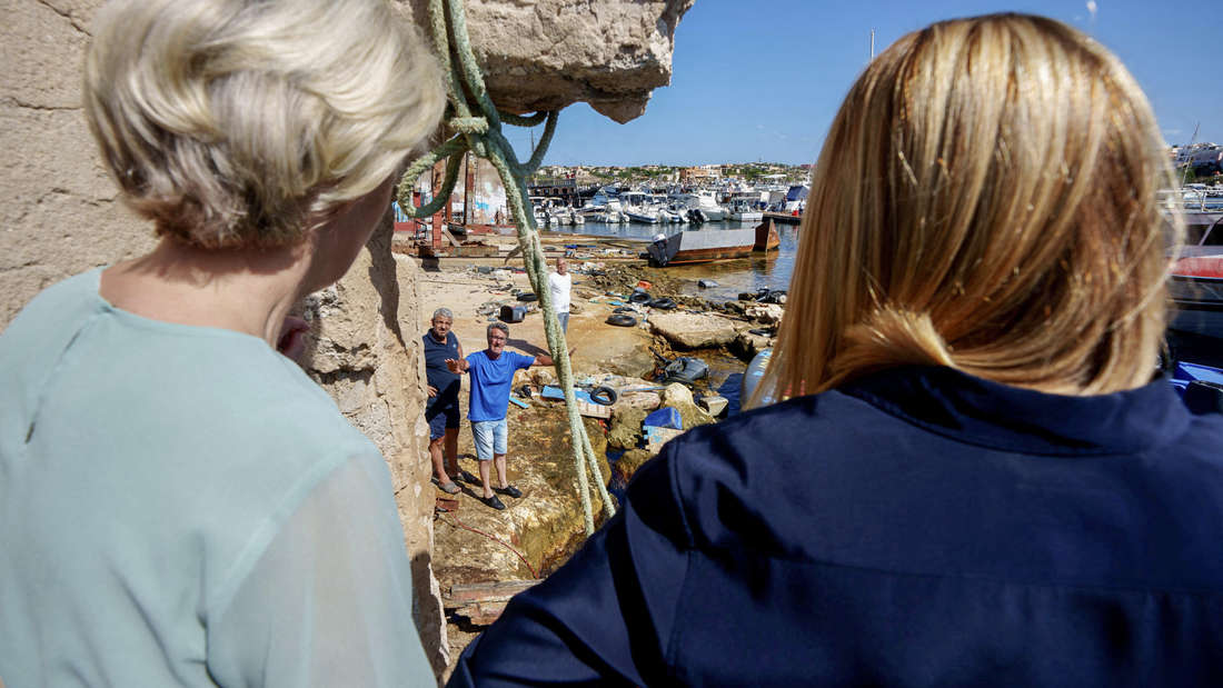 Lampedusa: Von der Leyen und Meloni besuchen Geflüchtetenlager