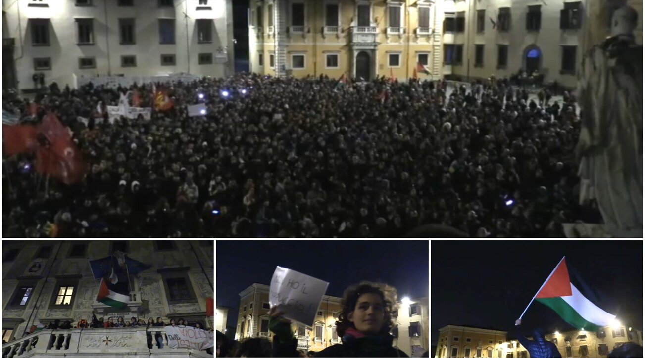 Pisa, 5mila in piazza dopo le cariche al corteo pro-Palestina | Lunedì Piantedosi incontra i leader sindacali