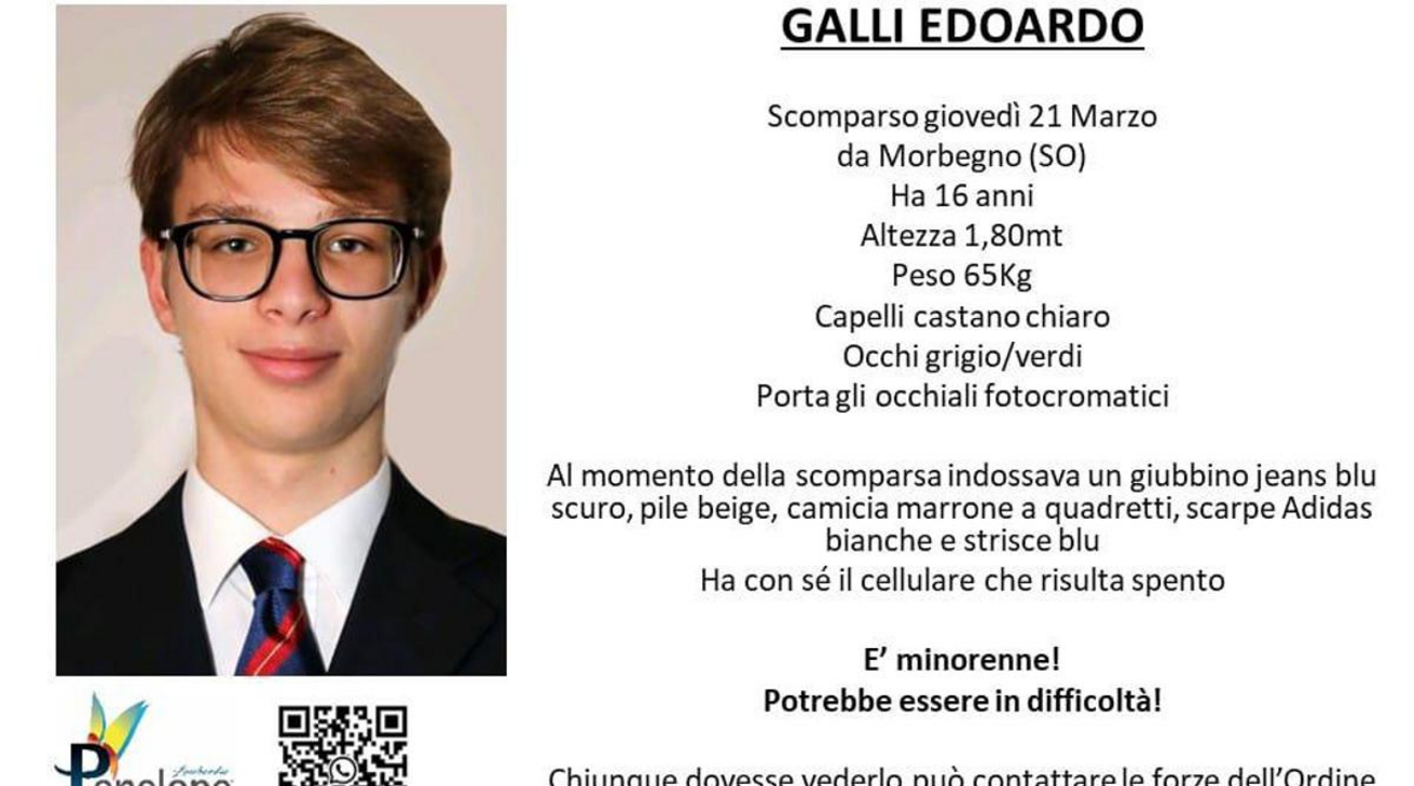 Edoardo Galli, il sedicenne scomparso filmato a Milano Centrale – TGCOM => Edoardo Galli, il sedicenne scomparso filmato a Milano Centrale – TGCOM