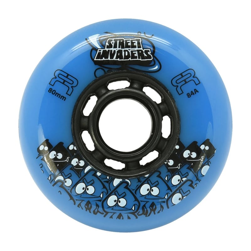 FR - 80mm Street Invaders 4-pack - Skate Wielen - Blauw