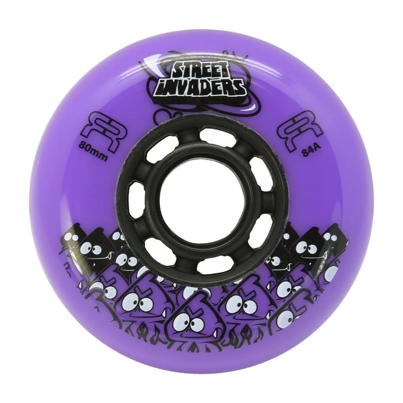FR - 80mm Street Invaders 4-pack - Skate Wielen - Blauw