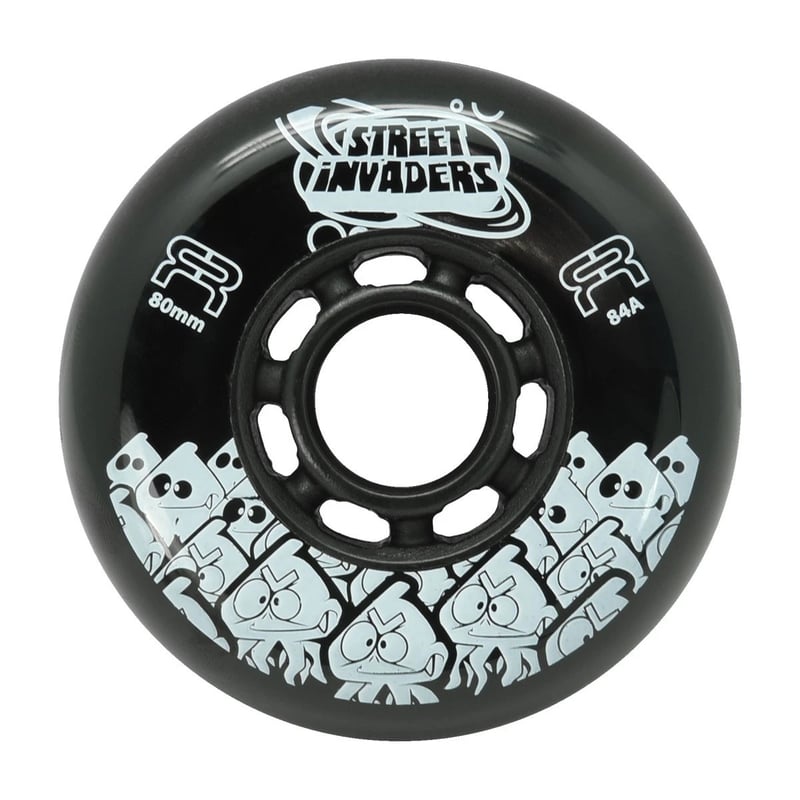 FR - 80mm Street Invaders 4-pack - Skate Wielen - Blauw