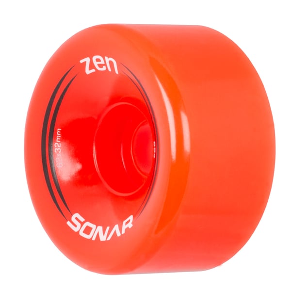 Sonar Zen Rollerskate Wheels Red