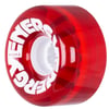 Energy Radar 65 Clear Red Rollerskate Wheels Angle