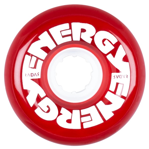 Energy Radar 65 Clear Red Rollerskate Wheels