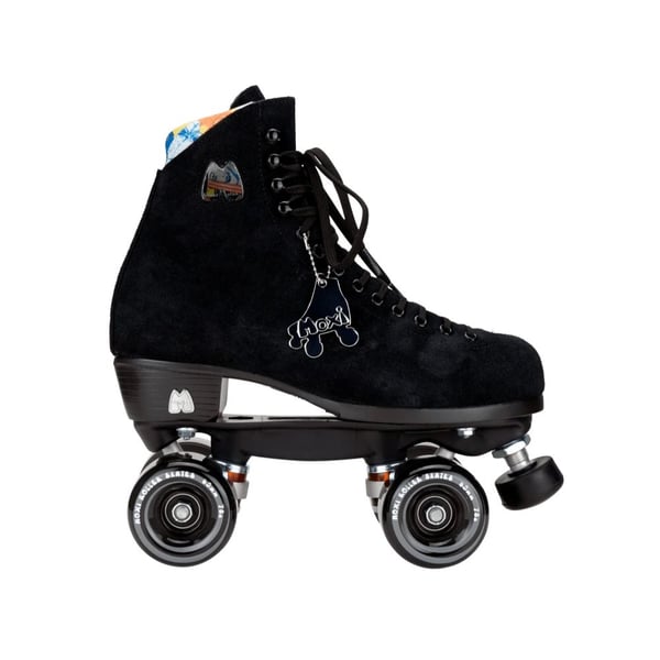 Moxi Lolly Classic Black Rollerskate Outside