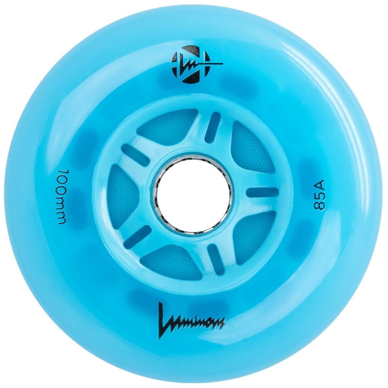 Luminous - 100mm LED 3-pack - Skate Wielen - Rood