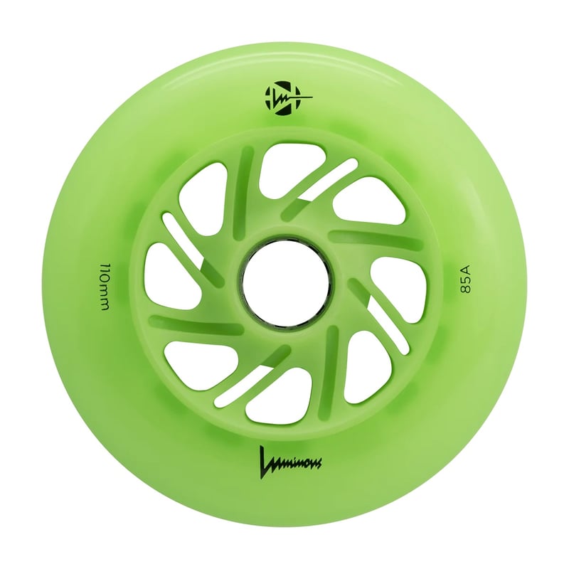 Luminous - 110mm LED 3-pack - Skate Wielen - Green Apple Glow
