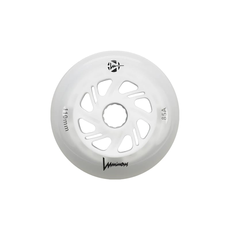 Luminous - 110mm LED 3-pack - Skate Wielen - Wit