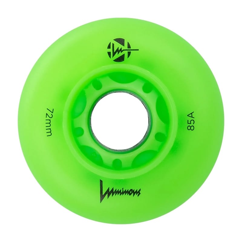 Luminous - 72mm LED 4-pack - Skate Wielen - Green Glow