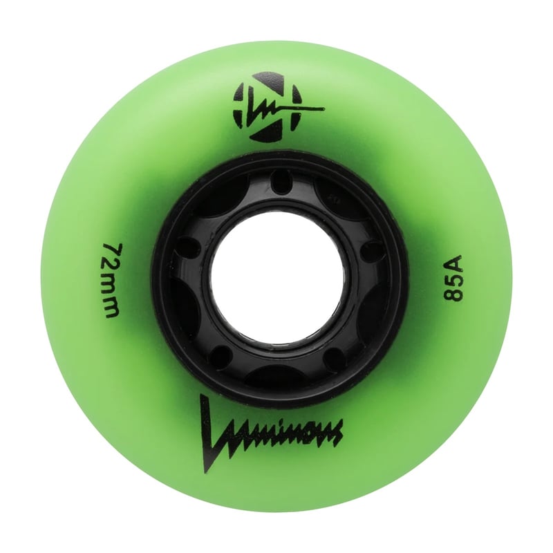 Luminous - 72mm LED 4-pack - Skate Wielen - Green Glow